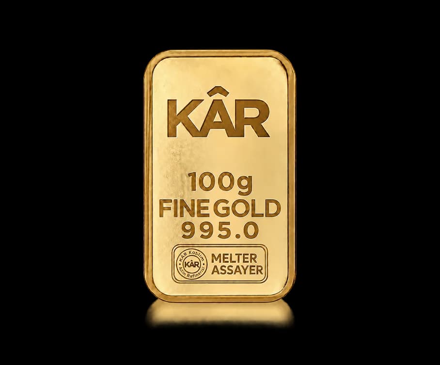 100g Gram Külçe Altın 995.0